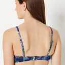 Amazon Essentials Womens Light-Support Classic Bikini Swimsuit Top (XX-Large, Deep Blue Paisley)