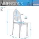 Stackable Acrylic Ghost Event Chairs – Set of 4
