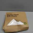 KeaBabies 2-Pack Organic Crib Sheets for Boys, Girls - 52x28 Fitted Crib Mattress Sheet Neutral, Breathable Jersey Cotton Cover for Baby Bed, Toddler Mattress, Soft & Cute Prints (Soft White)