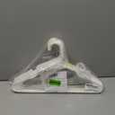 HOUSE DAY Premium Plastic Hangers 10 Pack, Clothes Hanger Space Saving, Heavy Duty Coat Hanger - Durable and Strong Closet Organizers and Storage Makes It Ideal Dorm Room Essentials (White)