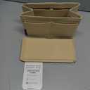 OMYSTYLE Purse Organizer Insert, Felt Tote Bag Organizer Insert with 5 Sizes, Handbag Dividers for Inside Purse, Compatible with Longchamp, Neverful, Speedy and More (Medium, Beige)