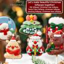 3 x 1 Pcs Christmas Candy Mold, Santa Claus Chocolate Fondant Mold, Reusable Kitchen Baking Supplies for Cake Decoration Cupcake Topping Flower Paste Cookie Mousse Sugar Craft DIY Clay Resin