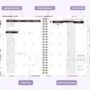 2 x 2026 Planner, Weekly and Monthly Calendar Planner Agenda, Jan 2026 - Dec 2026, Planning Academic Book, Office Desk Accessories and School Supplies - A5 (6.3'' x 8.5'') (Violet)