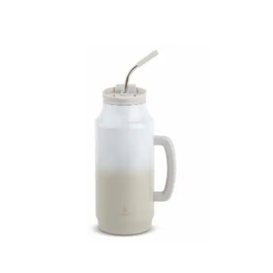 MANNA Poseidon Stainless Steel Timber 64Oz White & Grey