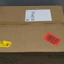 T4TREAM 23'' Fluted Nightstand with Charging Station, Large 2 Drawer Bedside Table, Modern End Table with Storage, Mid Century Night Stand for Bedroom, Living Room, Curved Profile, Natural Oak