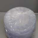 FOCUSLINE 100 Count Clear Plastic Plates 9 Inch, Disposable Heavy Duty Dinner Plates- Premium Hard Plastic Plate Fancy Disposable Clear Plates for Weddings, Parties and Events