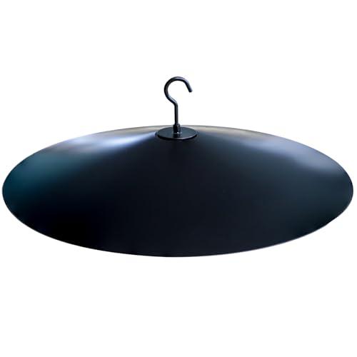 One-Piece 17" Metal Squirrel Baffle for Bird Feeder Poles & Hanging Feeders