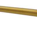 Aquaiaw Shower Arm and O-Ring Flange, 12 inch, Solid Brass Material, Both Soldered 1/2 NPT Tapered Threads, Round Wall Mount Rainfall Shower Head Extension Arm, PVD Brushed Brass (Matte Brushed Gold)