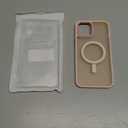 Anuck Case for iPhone 12 Pro Max Case Magnetic Phone Case Compatible with MagSafe, Soft TPU Bumper Hard Translucent Matte Back Slim Fit Shockproof Protective Cover for Men Women Girls - Pink