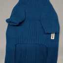 IECOii Dachshund Sweater,Turtleneck Dog Sweater for Small Medium Dogs Girl,Stretchy & Breathable,Warm Knitted Pullover Coat,High Neck Knitwear for Cold Weather Indoor & Outdoor Wear (Peacock Blue,M)