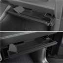 LUCKEASY Glove Organizer for Tesla Model Y Juniper 2025 2026 Glove Box Storage Box Tray Organizer Accessories TPE Storage Tray Black