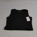 REORIA Butsmooth® Women's Square Neck Going Out Crop Tops Double Lined Cute Basic Tank Tops 2025 Clothes (Black, XL)
