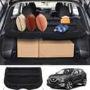 Powerty Cargo Cover for Nissan Rogue Sport 2017-2023 Accessories Trunk Security Shield Shade Black (Not for Nissan Rogue)