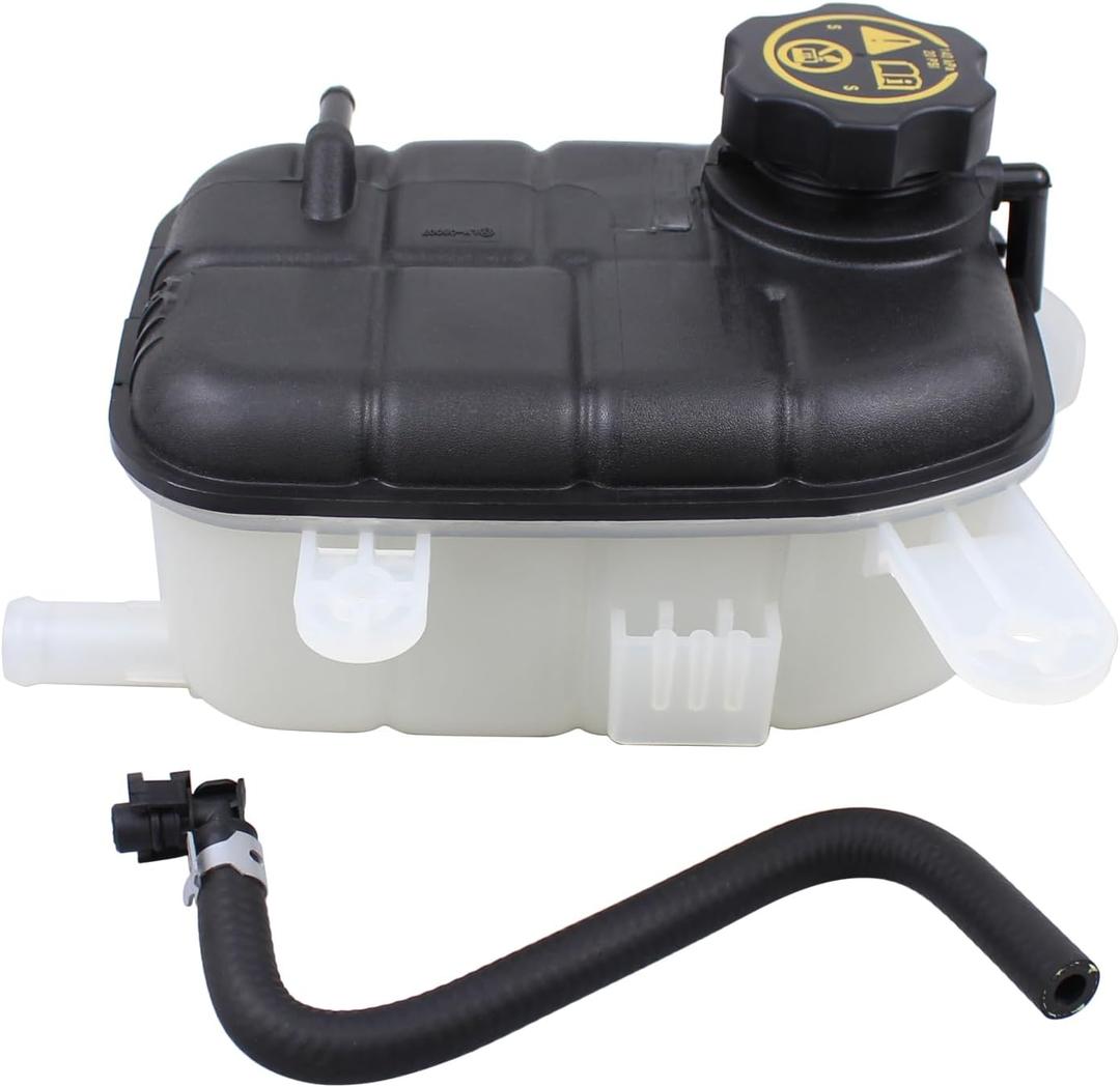 MOTOKU Engine Coolant Reservoir Air Bleed Hose and Reservoir Expansion Tank w/ Cap for Chevrolet Trax 2015-2021 for Buick Encore 2013-2021 1.4L