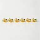 Orgrimmar 14K Gold Plated Earring Backs Yellow Ear Locking for Stud Ear Rings (3 Pairs)