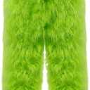 Christmas Green Furry Adult Pants Halloween Funny Cosplay Costume Props Santa Costume Green Pants For Adult