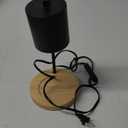 Candle Warmer Lamp with Timer and Dimmer & Includes 2 Bulbs, Electric Wax Candle Lamp Warmer for Jar Candles, Home Decor Aesthetic, and House Warming Gifts - Black Wood