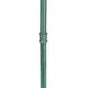 OwnMy Cast Iron Tall Plant Stand Heavy Duty Flower Pot Holder, Decorative Pedestal Potted Plant Rack, Indoor Outdoor Wrought Iron Large Single Plant Stand for Patio Garden Home, Antique Green
