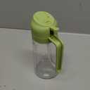 TrendPlain 16oz/470ml Glass Olive Oil Sprayer for Cooking  2 in 1 Olive Oil Dispenser Bottle for Kitchen Gadgets and Air Fryer Accessories, Salad, BBQ - Green