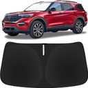 Custom Fit Windshield Sun Shade for Ford Explorer 2020-2026, Blocks UV & Heat, Front Window Sunshade, Easy Fold & Store