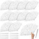 Roowest 12 Pcs Rose Lace Fan Handheld Floral Folding Fans with Organza Bags Chinese Retro Foldable Decor Bridal Dancing Prop Hand Held Cosplay Costume for Party Wedding Birthday Church Tea(Silver)