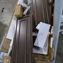 Merax Traditional Town and Country Style Pinewood Vintage Queen Bed, Rich Brown