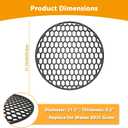 8835 Cast Iron Grill Grate for Weber 22" Kettle Grill, Heavy-duty Cooking Grid Replacement Part for Weber 22 Inch Kettle, Performer, Barrel Grills, Recteq Bullseye Charcoal Grills, 21.5" Diameter