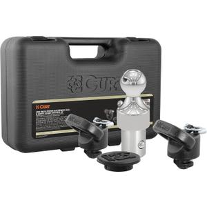 CURT 60638 OEM Puck System Gooseneck Hitch Kit, Fits Select Ram Trucks, 38,000 lbs. GTW, 2-5/16-Inch Ball, Pucks Required, Chrome Powder Coat