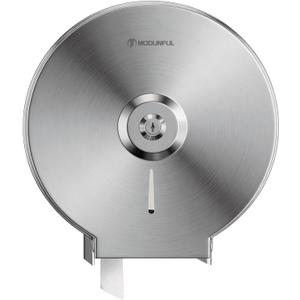 Commercial Jumbo Toilet Paper Dispenser: Wall Mount Stainless Steel 9 Inch Lockable Roll Toilet Paper Holder Bath Tissue Dispenser (Silver)
