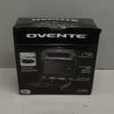 OVENTE Electric Panini Press Grill with Nonstick Plates, LED Indicator Lights, Thermostat Control, Cool Touch Handle, Compact Sandwich Maker Perfect for Cooking Breakfast, Snacks & More, Black GP0401B