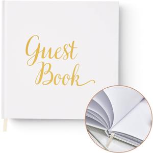 Your Perfect Day Wedding Guest Book - Elegant Guest Book Wedding Reception, Baby Shower Guest Book, Polaroid Guest Book for Wedding and Special Events, Wedding Guest Book Polaroid Pictures (White&Gold), Pack of 2