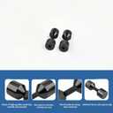 2 Pcs Aluminium Two Hole Pins Set - 1-1/8'' Diameter Alignment Pin Black