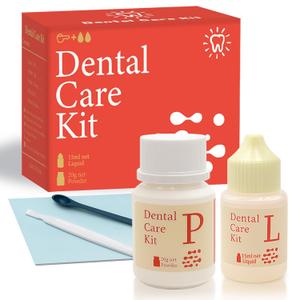 Dental Care Kit Zinc Oxide Eugenol Cement, Tooth Repair Kit for Crowns Filling, Temporary Teeth Fix for Confident Smile