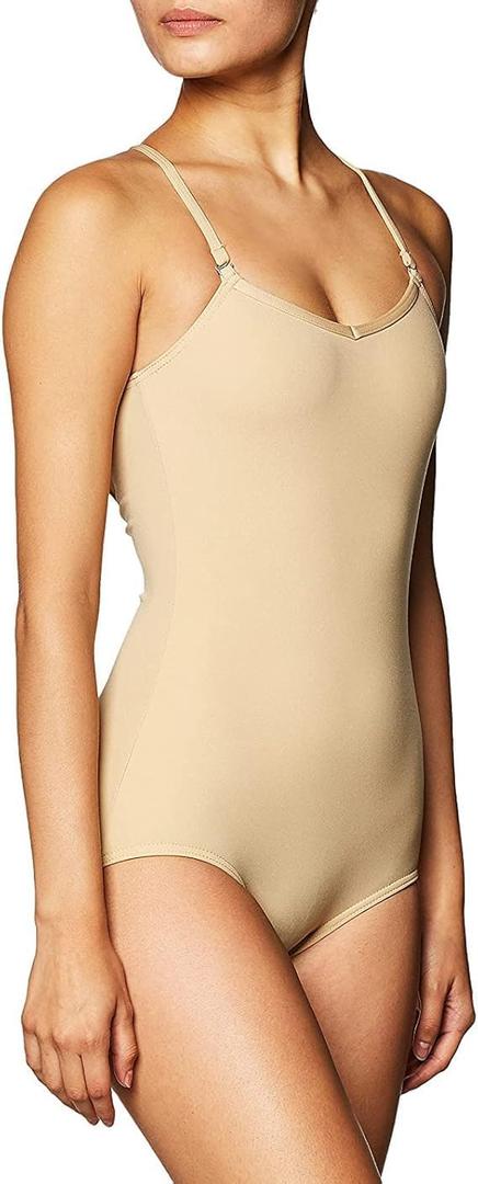 Capezio Women's Camisole Leotard With Adjustable Straps, Small (Nude)