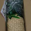 Der Rose Fake Palm Tree 28Inch Faux Plant Potted Tall Fake Plant with Hand-Woven Baskets Artificial Tree for Indoor Outdoor Home Office Bedroom Porch Balcony Decor