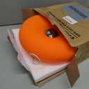 MIXL - Donut Table Lamp,Creative Orange Donut Atmosphere Lamps with Plastic Shade,Retro-Modern Table Light,3-Color Dimmable Nightstand Lamp for Bedroom and Desk, Aesthetic Home Decor & Gifts (Orange)