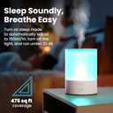 Everlasting Comfort 2.5L Top Fill Humidifier for Bedroom Quiet, Easy to Fill & Clean, 24HR Runtime, Night Lights, Timer, Ultrasonic Cool Mist, Auto Shut-Off, Essential Oil Diffuser - White