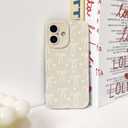 Bouvardia for iPhone 16 Case - Pink Wavy Shockproof Frame & Pink Bow Dance Pattern - Compatible with Magsafe - Anesthetic Cute Design for Women and Girls