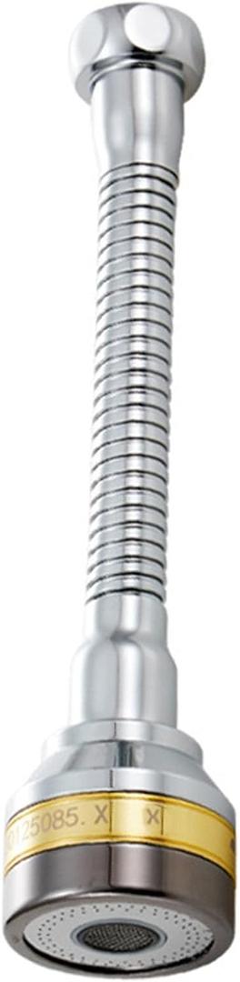 Faucet Sprayer Attachment, 360 Degree Rotatable Splashs Proof Metal Faucet Aerator Spray Head for Home Kitchen(Extended Length)