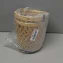 pearlstar Solar Hanging Lanterns Outdoor Gazebo Lights Rattan Woven Chandelier Solar Lamp Waterproof Outside for Porch Garden Patio Yard Farmhouse Decoration, 2Pack