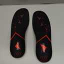 Plantar Fasciitis Relief Shoe Insoles - High Arch Support Inserts Men Women - Orthotics Shoe Inserts for Flat Feet - Work Boots Running Hiking Insoles (M (Men 9-10.5/Women 10-11.5), Black)