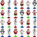 QINGQIU 24 PCS Christmas Jumping Popper Toys for Kids Boys Girls Christmas Stocking Stuffers Party Favors Gifts Games