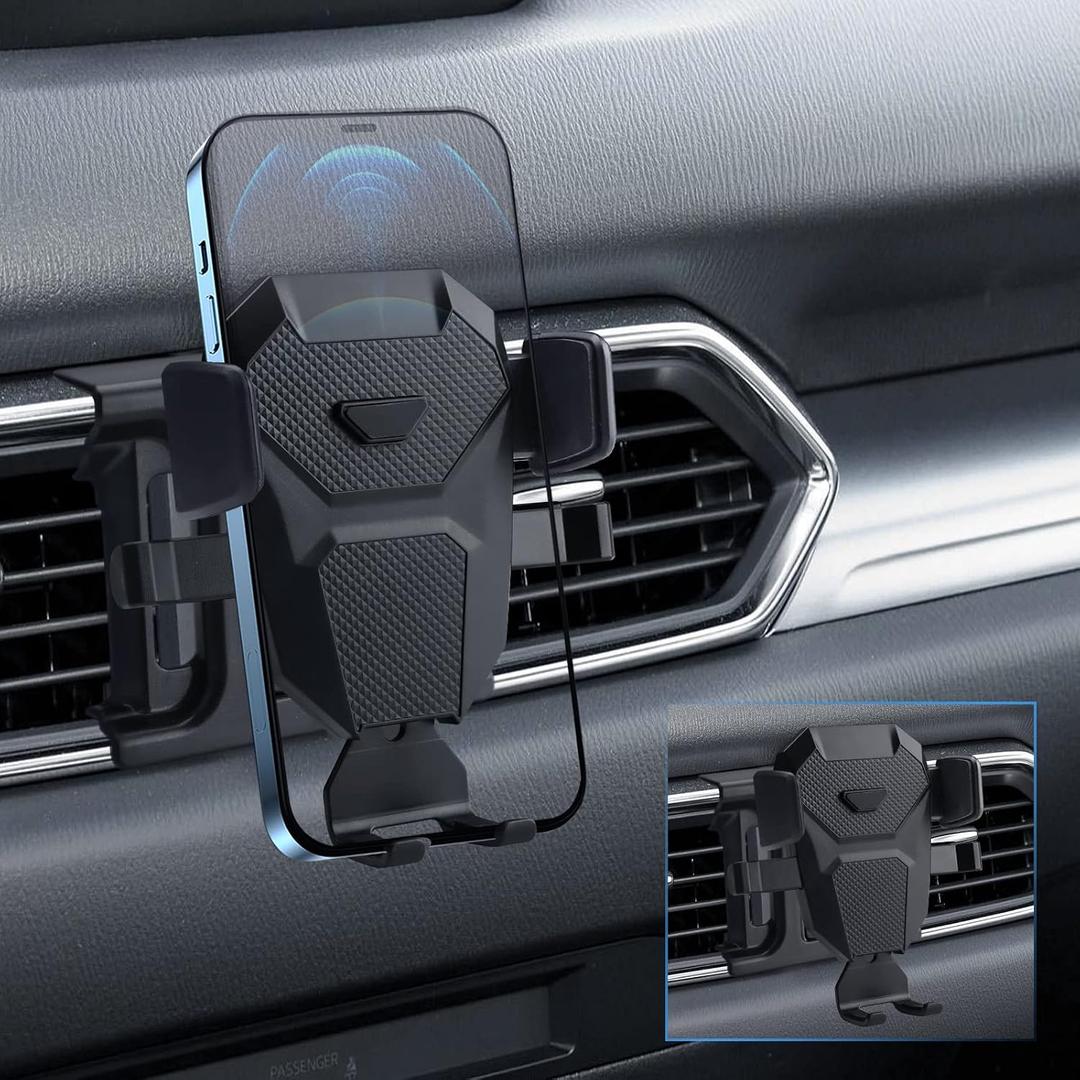 Car Phone Holder Mount for Mazda CX-5 2023-2022, 2023 Accessories, Compatible with 4.5-7.5 inch Smartphones, Black