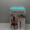 Hamilton Beach Food Processor & Vegetable Chopper for Slicing, Shredding, Mincing, and Puree, 10 Cups + Easy Clean Bowl Scraper, Black and Stainless Steel (70730)