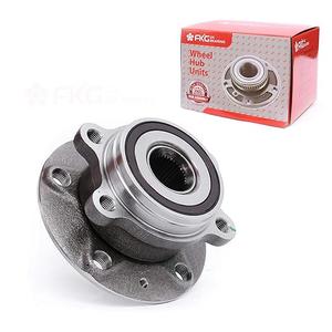 FKG 513253 Front Wheel Bearing Hub Assembly for A3 TT (Quattro), VW Tiguan Passat Jetta Golf CC EOS Beetle, 4 Bolt Flange