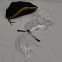 Beelittle George Washington Colonial Costume Dress Up Accessory Colonial Revolutionary War Style Tricorn Hat for Adult Kids