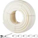 VEVOR PEX Pipe, 1 Inch x 500 FT Tubing, Non Oxygen Barrier White B Pipe, Flexible Water Line for RV Sewer Hose, Plumbing, Radiant Heating