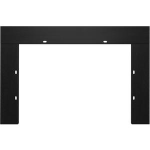 Electric Fireplace Insert Trim Kit for 40 inch Fireplace Electric Inserts, Metal Construction Plates, Black-B09R2114SG