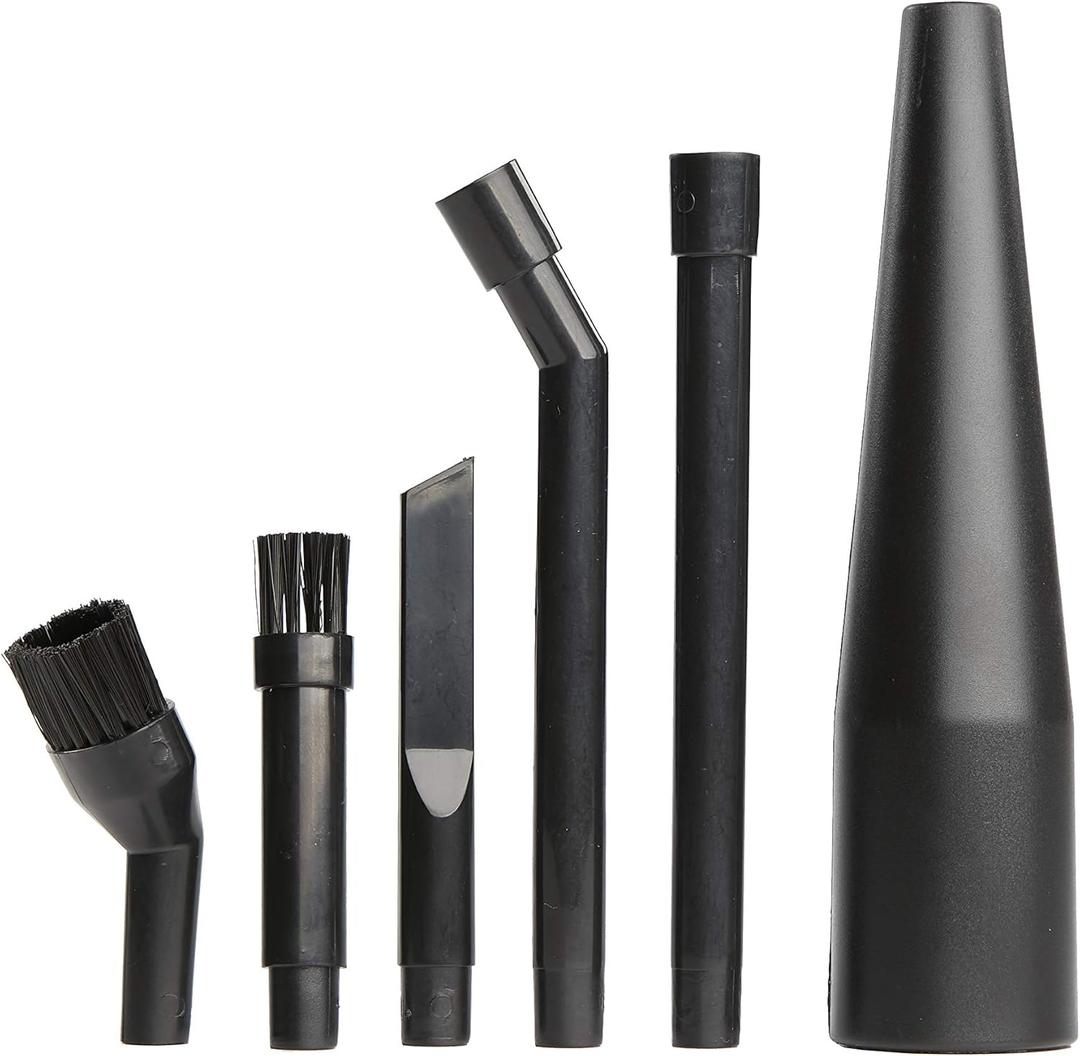 CRAFTSMAN CMXZVBE38668 1-1/4 in. 6-Piece Micro-Cleaning Wet/Dry Shop Vac Attachment Kit, Industrial-Grade Shop Vacuum Accessories for Intricate and Detail Cleaning, Fits 1-1/4 in. Hose Diameter