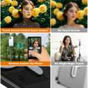 Back Camera Monitor iPhone | Touch Screen Control, Wireless Magnetic Vlog Selfie Monitor Screen for iPhone, Touchscreen Selfie Monitor with Speaker | Zoom Adjustment | Manual Focus for TikTok YouTube